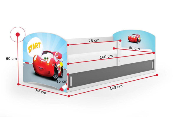 Detská posteľ  LUKI 1 - ROZMEROVKA - 1