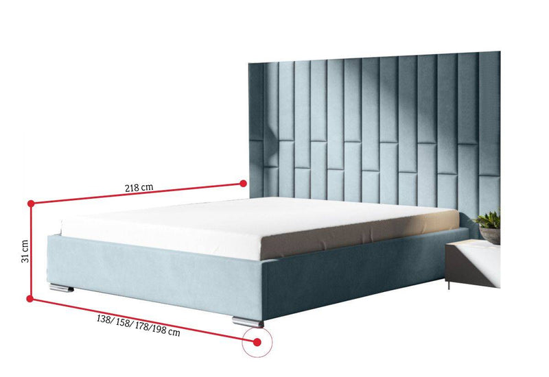 Čalúnená posteľ 16 - ROZMEROVKA - 1