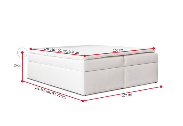 Čalúnená posteľ boxspring TYP 60 - ROZMEROVKA - 1