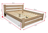 Posteľ z masívu ECOLE + matrac + rošt, 90x200 cm - ROZMEROVKA - 1