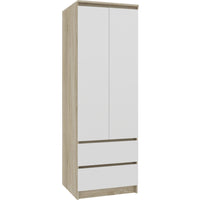 Skriňa STAR S60 2D2SZ, 60x180x51, sonoma/biela -  - 0