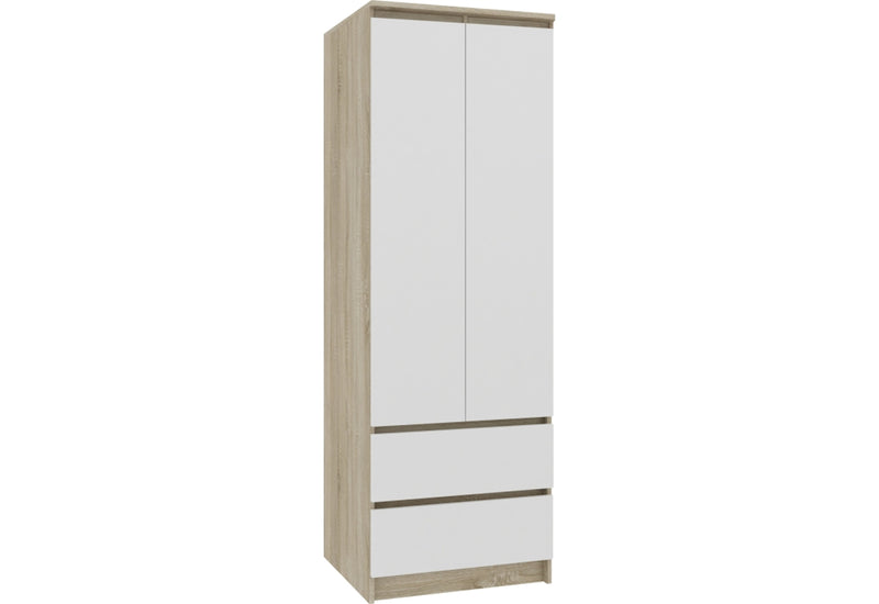 Skriňa STAR S60 2D2SZ, 60x180x51, sonoma/biela -  - 0