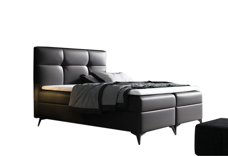 Čalúnená posteľ boxspring FIGARO + topper, 200x200, madryt 1100 -  - 0