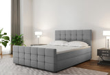 Čalúnená posteľ boxspring MARIN + topper, 120x200, basel 92 -  - 0