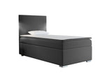 Čalúnená posteľ boxspring ICON + topper, 70x200, sawana pik honey 05, ľavá -  - 0