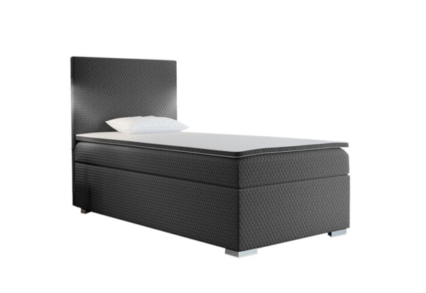 Čalúnená posteľ boxspring ICON + topper, 70x200, sawana pik honey 05, ľavá -  - 0