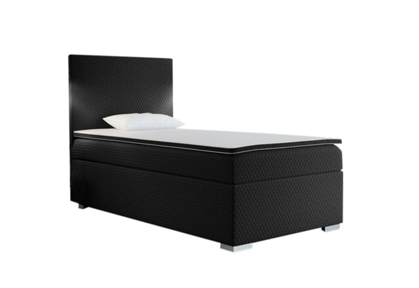 Čalúnená posteľ boxspring ICON + topper, 80x200, sawana pik honey 14, ľavá -  - 0