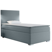 Čalúnená posteľ boxspring ICON + topper, 80x200, sawana pik honey 72, ľavá -  - 0