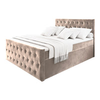 Čalúnená posteľ boxspring FONDI, 140x200, casablanca 4 -  - 0