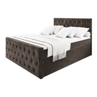 Čalúnená posteľ boxspring FONDI, 140x200, casablanca 8 -  - 0