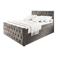 Čalúnená posteľ boxspring FONDI, 140x200, casablanca 14 -  - 0