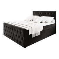 Čalúnená posteľ boxspring FONDI, 140x200, casablanca 16 -  - 0