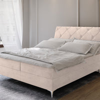 Čalúnená posteľ boxspring MACON, 140x200, aston 02 -  - 0