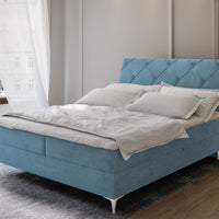 Čalúnená posteľ boxspring MACON, 140x200, aston 12 -  - 0