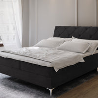 Čalúnená posteľ boxspring MACON, 140x200, aston 18 -  - 0