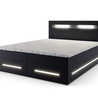 Čalúnená posteľ boxspring MANU + topper, 160x200, soft 11 -  - 0