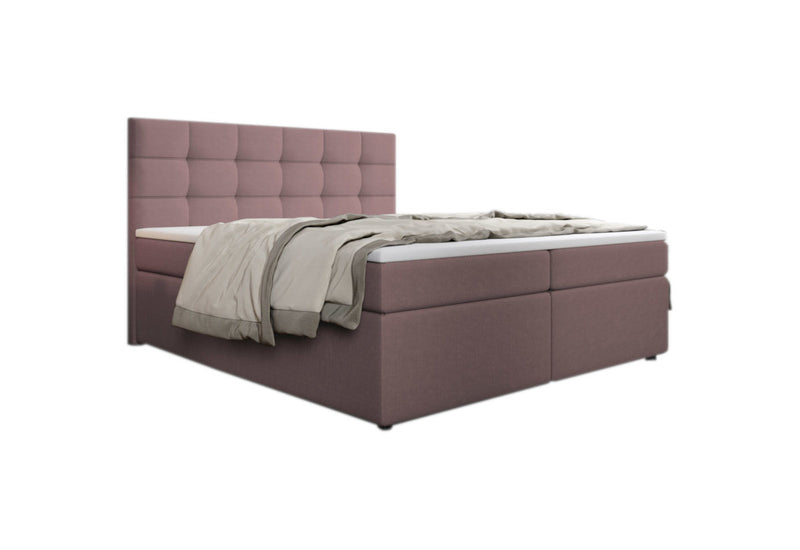 Čalúnená posteľ boxspring PALMA + topper, 140x200, inari 52 -  - 0