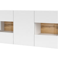 Komada AVA 3D, 120x62x35, biela/wotan dub -  - 0