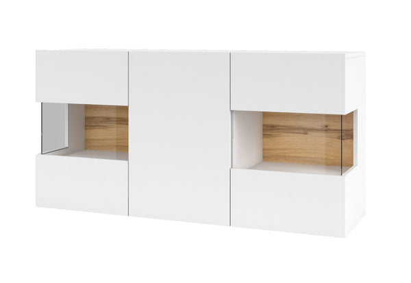 Komada AVA 3D, 120x62x35, biela/wotan dub -  - 0