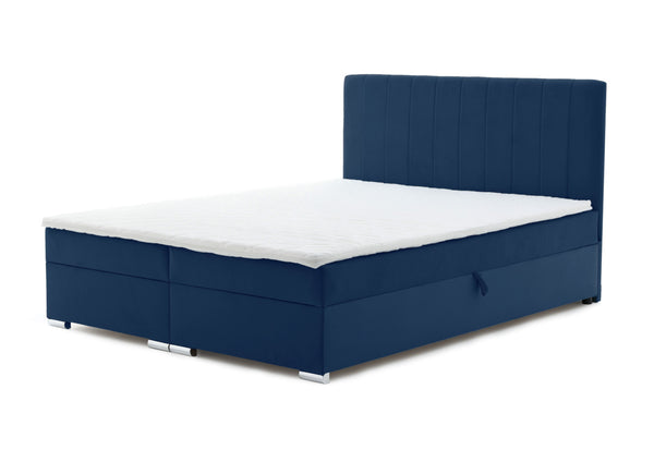 Čalúnená posteľ boxspring ASHER + topper, 160x200, trinity 31 -  - 0