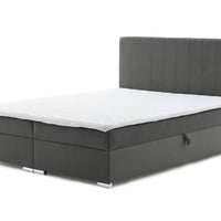 Čalúnená posteľ boxspring ASHER + topper, 160x200, trinity 15 -  - 0