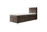 Čalúnená posteľ boxspring CHESTER, 80x200, Monolith 15, pravá -  - 0