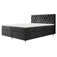 Čalúnená posteľ boxspring CHESTER 2, 140x200, Monolith 97 -  - 0