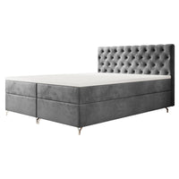 Čalúnená posteľ boxspring CHESTER 2, 140x200, Monolith 92 -  - 0