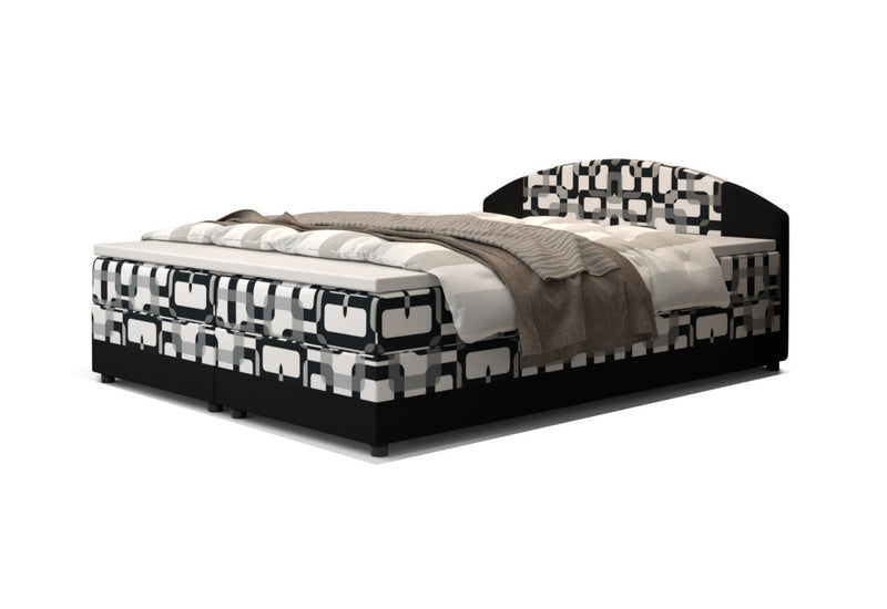 Čalúnená posteľ boxspring ORION, 160x200, damir 3/rainbow 15 -  - 0