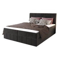 Čalúnená posteľ boxspring BAHAMA, 140x200, monolith 97 -  - 0