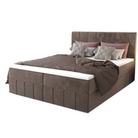 Čalúnená posteľ boxspring BAHAMA, 140x200, monolith 15 -  - 0