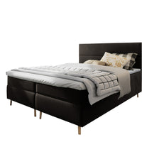 Čalúnená posteľ boxspring SANTA, 140x200,  kronos 07 -  - 0