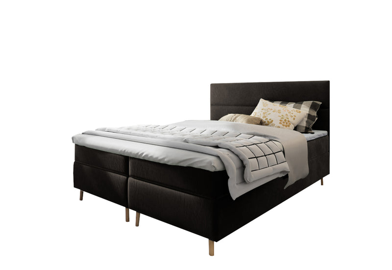 Čalúnená posteľ boxspring SANTA, 140x200,  kronos 07 -  - 0