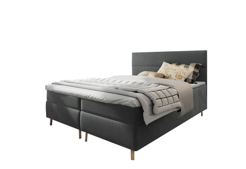 Čalúnená posteľ boxspring SANTA, 140x200,  kronos 15 -  - 0