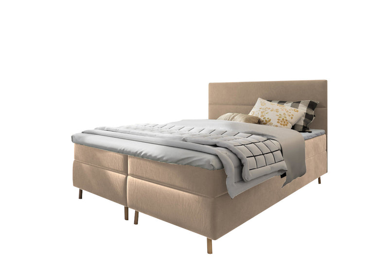 Čalúnená posteľ boxspring SANTA, 140x200,  kronos 27 -  - 0