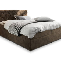 Čalúnená posteľ boxspring RIVA, 140x200,  magic velvet 2205 -  - 0