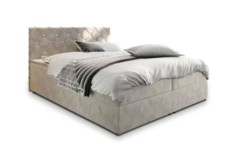 Čalúnená posteľ boxspring RIVA, 140x200,  magic velvet 2250 -  - 0