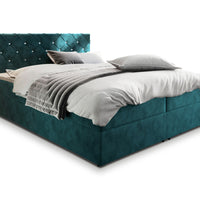 Čalúnená posteľ boxspring RIVA, 140x200,  magic velvet 2221 -  - 0