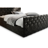 Čalúnená posteľ boxspring MANDI, 140x200,  magic velvet 2219 -  - 0