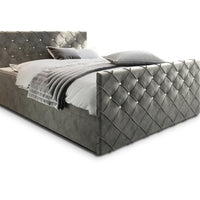 Čalúnená posteľ boxspring MANDI, 140x200,  magic velvet 2217 -  - 0