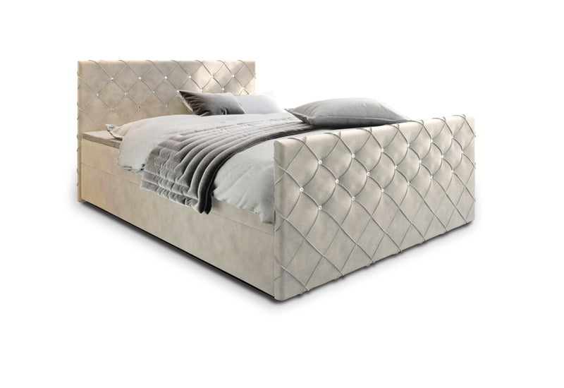 Čalúnená posteľ boxspring MANDI, 140x200,  magic velvet 2250 -  - 0