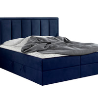 Čalúnená posteľ boxspring VOXI, 140x200, ekokůže kronos 09 -  - 0