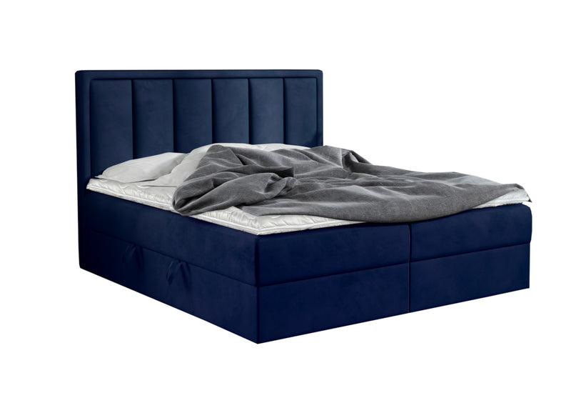 Čalúnená posteľ boxspring VOXI, 140x200, ekokůže kronos 09 -  - 0