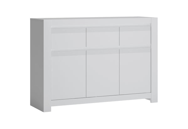 Komoda NOVI 2, 139x92x42,2, alpská biela/biela supermat -  - 0