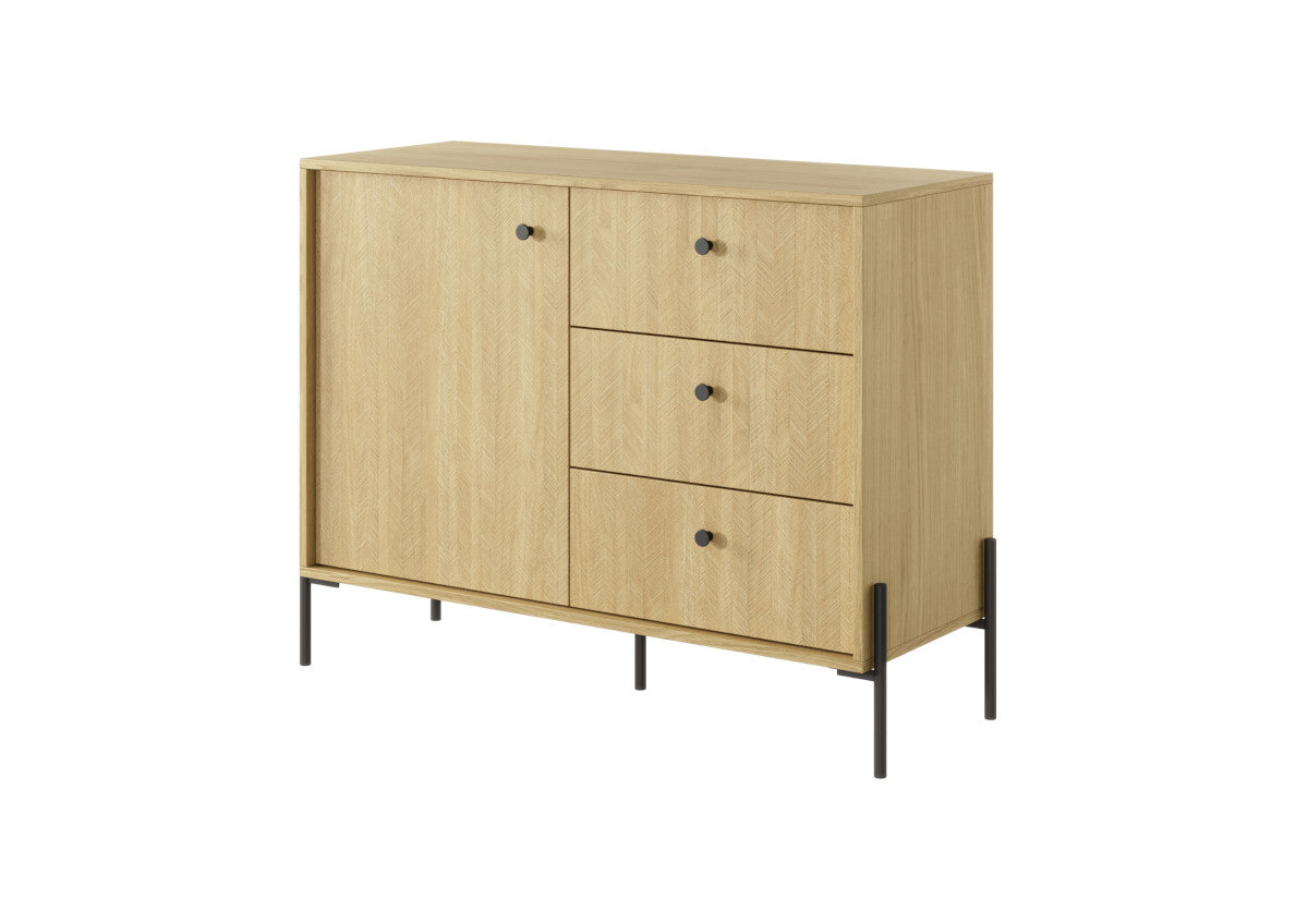 Komoda SCANDI 3, 103,3x81,4x39,5, dub scandi -  - 0