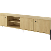 TV stolík SCANDI, 202,9x53,4x39,4, dub scandi -  - 0