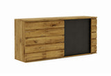 Komoda MIRO 2, 220x99x55, dub bijoux/antracit -  - 0