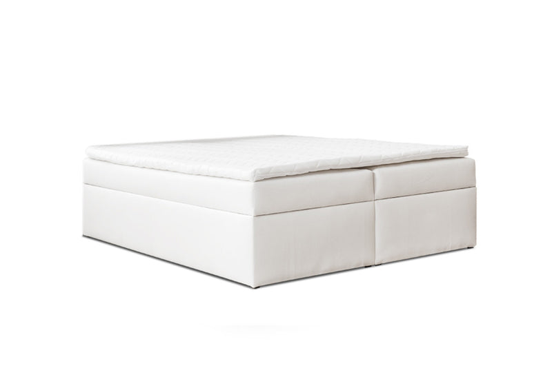 Čalouněná postel boxspring TYP 60, 120x200, biela -  - 0