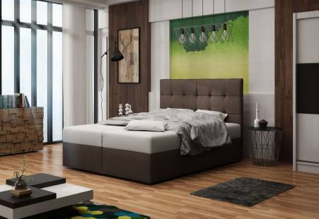 Čalúnená posteľ DUO 2 + úložný priestor + matrac