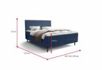 Čalúnená posteľ boxspring NARA comfort